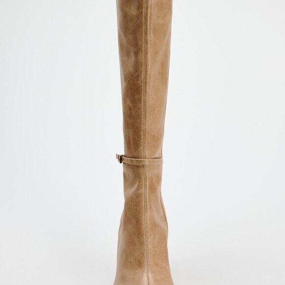 ZARA AUTUMN KNEE HIGH POINTED BOOTS SIZE 8 NEW W/TAGS - Picture 4 of 6